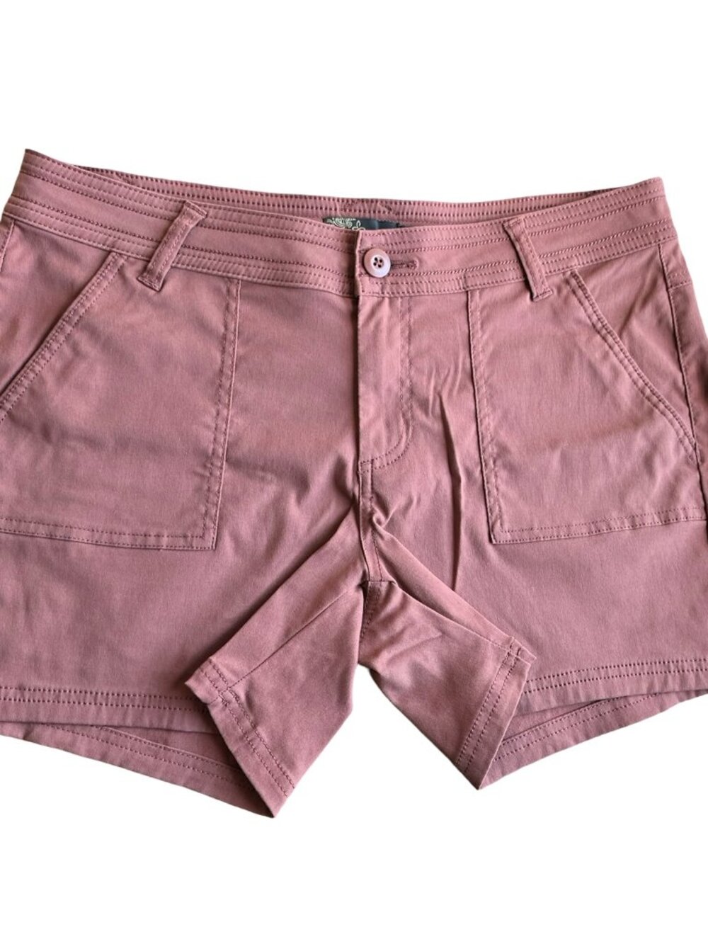 PrAna Women’s NWOT Stretch Hiking Trail Shorts Mauve Outdoor Size 12 Gorpcore